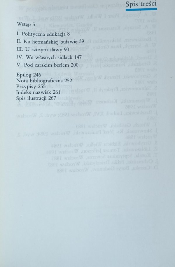 Janusz Kaczmarczyk - Bohdan Chmielnicki - spis treści