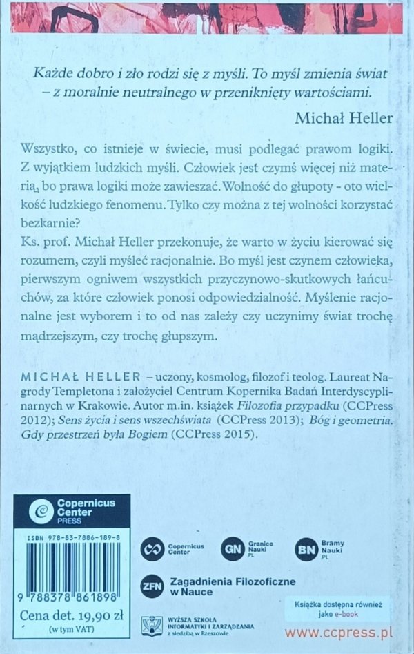 Michał Heller • Moralność myślenia 