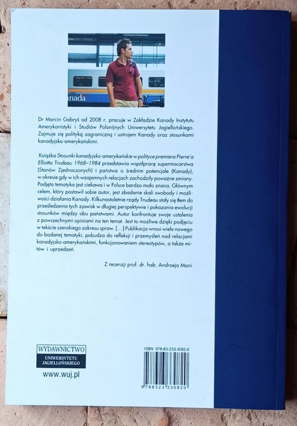 Marcin Gabryś - Stosunki kanadyjsko-amerykańskie - okładka