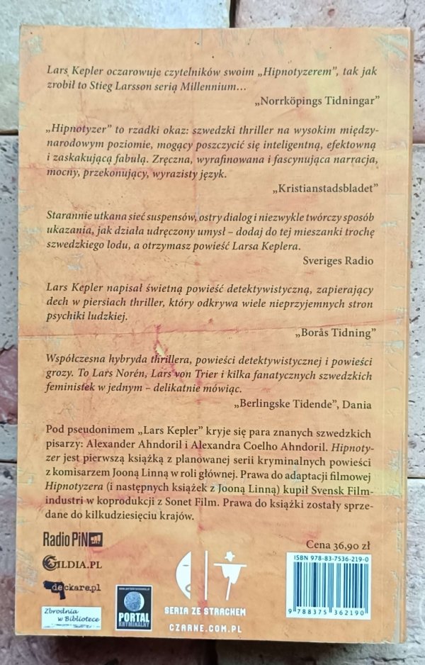 Lars Kepler - Hipnotyzer - okładka