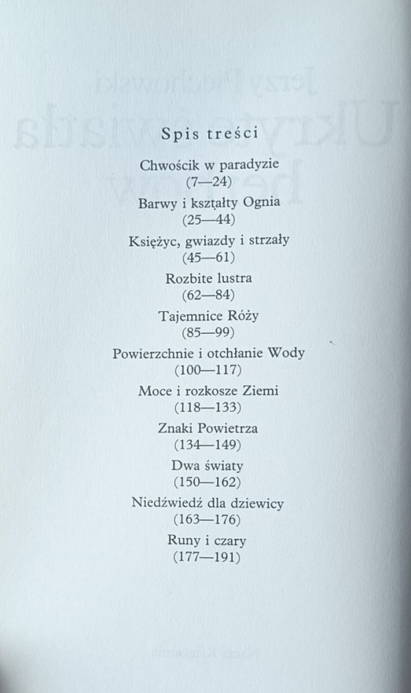 Jerzy Piechowski • Ukryte światła herbów | heraldyka - spis treści
