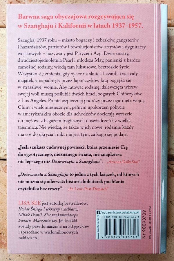 Lisa See Dziewczęta z Szanghaju - okladka