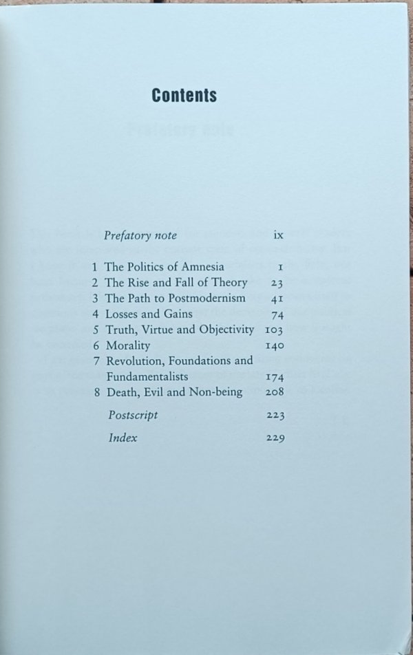 Terry Eagleton • After Theory - spis treści