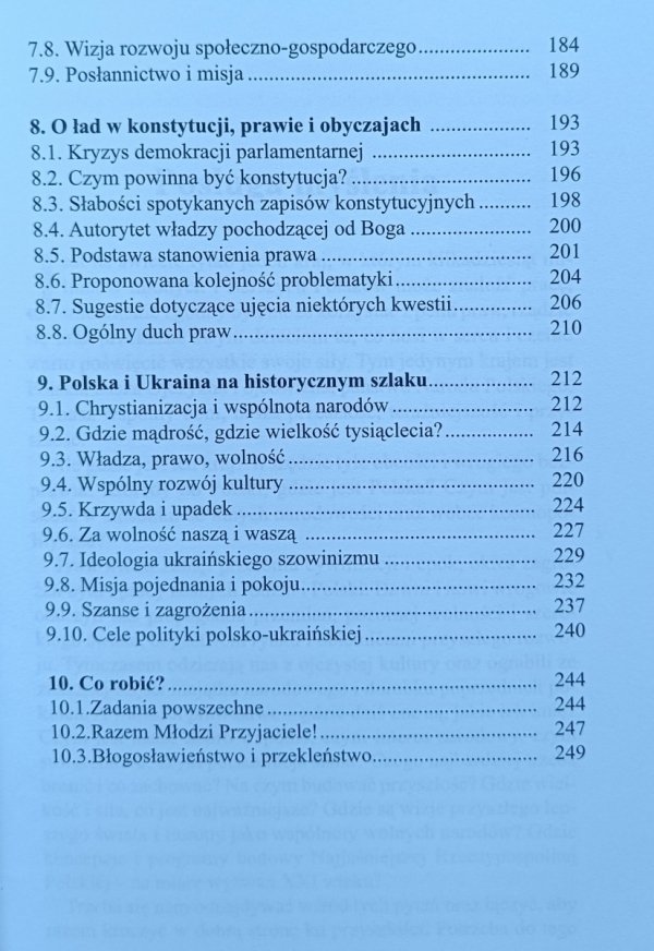 Włodzimierz Bojarski • O przyszłości Polski problemy i wyzwania XXI wieku spis treści