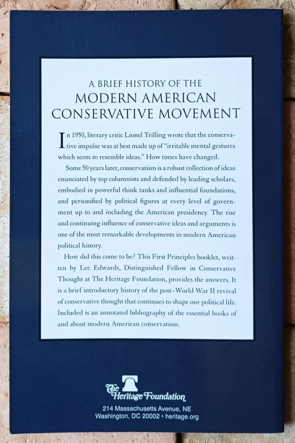 Lee Edwards • A Brief History of the Modern American Conservative Movement - okładka