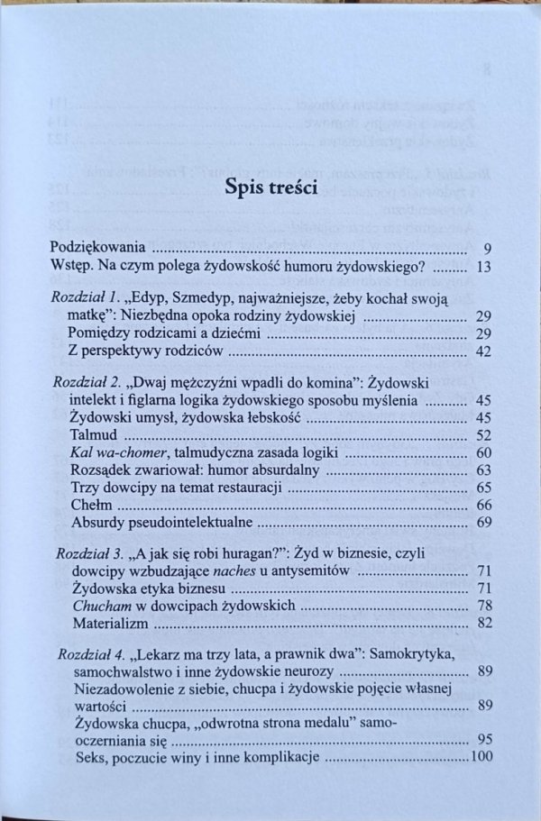 Joseph Telushkin - Humor żydowski. Co najlepsze dowcipy i facecje żydowskie mówią o Żydach - spis treści