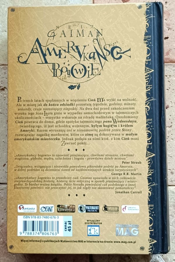 Neil Gaiman - Amerykańscy bogowie  - okładka