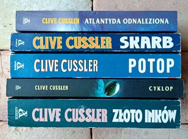 Clive Cussler x5  Cyklop - Potop - Złoto Inków i inne | komplet