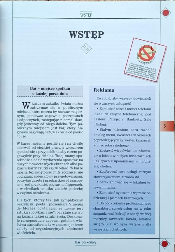 red. Camillo Massina • Bar doskonały. Poradnik nie tylko dla profesjonalistów - wstęp