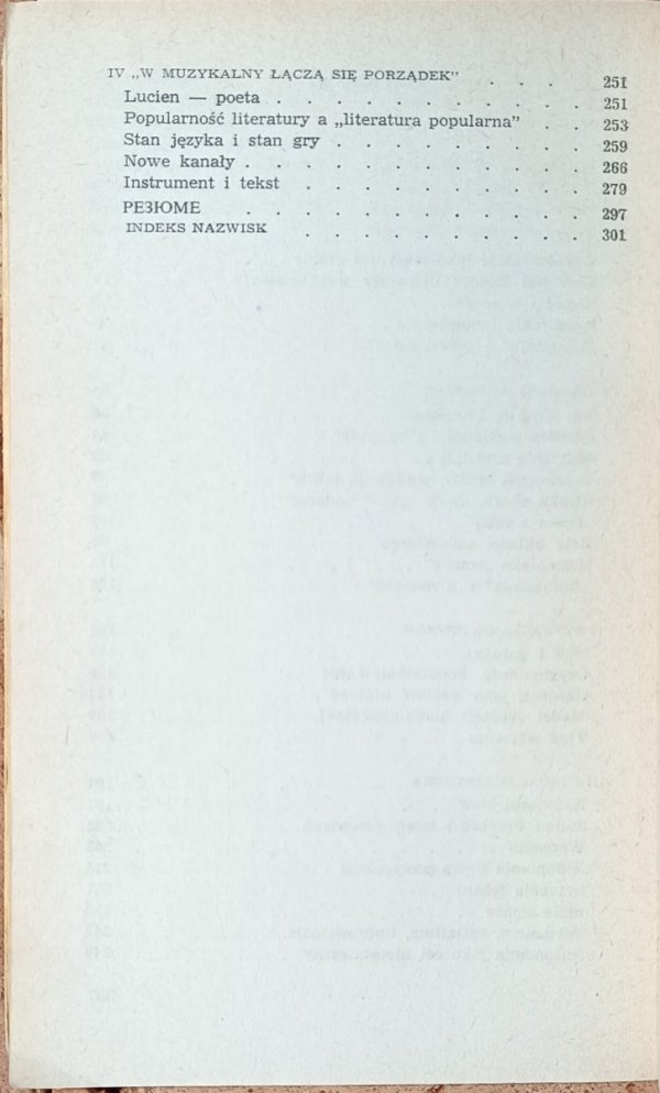 Edward Balcerzan  Przez znaki. Granice autonomii sztuki poetyckiej Na materialne polskiej poezji współczesnej - spis treści