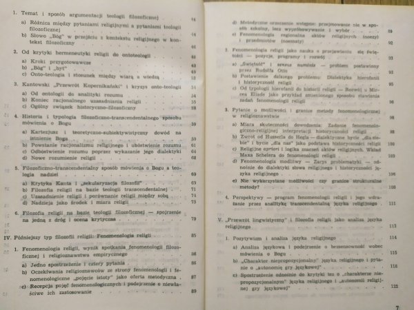 Richard Schaeffler Filozofia religii - spis treści