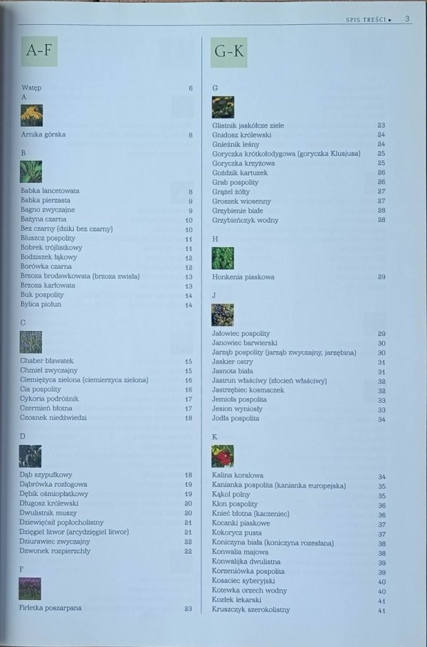 Renata Kosińska, Marek Kosiński  Rośliny Polski | Ilustrowana encyklopedia od A do Z - spis treści