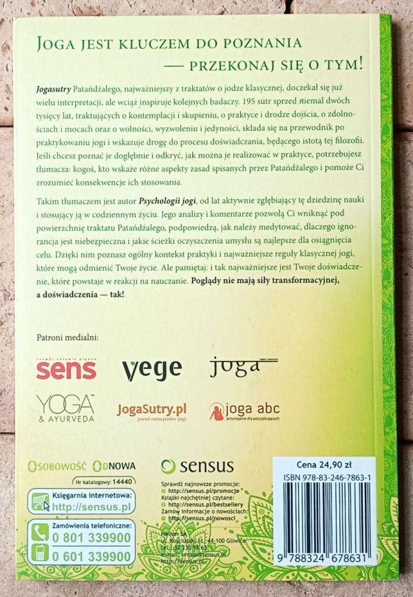 Maciej Wielobób  Psychologia jogi - okładka