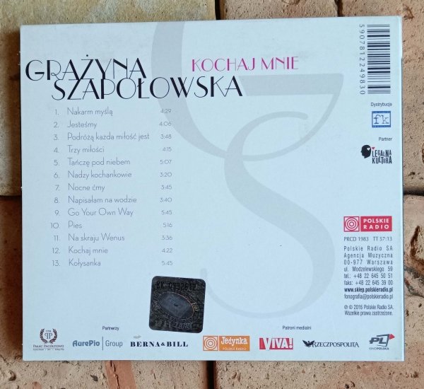 Grażyna Szapołowska - Kochaj mnie- CD