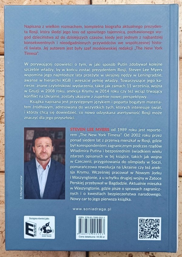 Steven Lee Myers Nowy car. Wczesne lata i rządy Władimira Putina - okladka