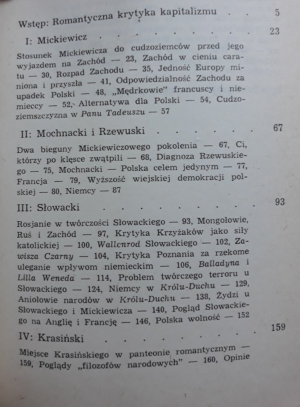 Jerzy Krasucki • Obraz Zachodu w twórczości romantyków polskich