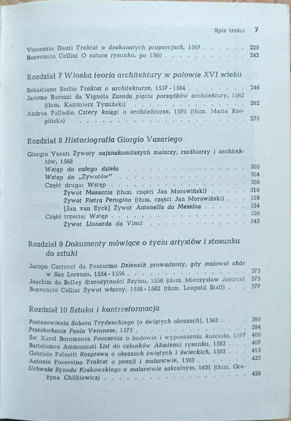 Jan Białostocki - Teoretycy, pisarze i artyści o sztuce 1500-1600