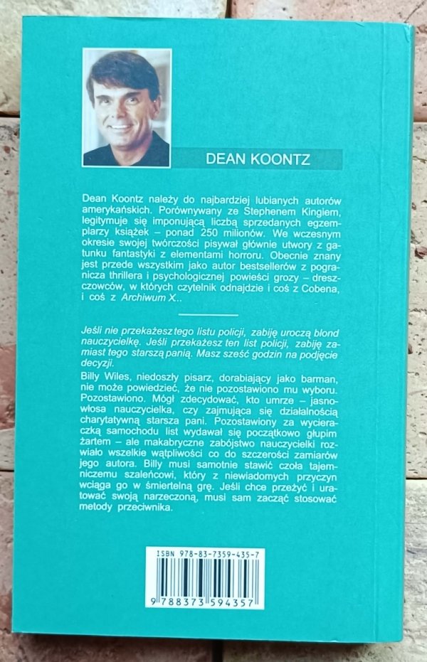 Dean Koontz - Prędkość - okładka