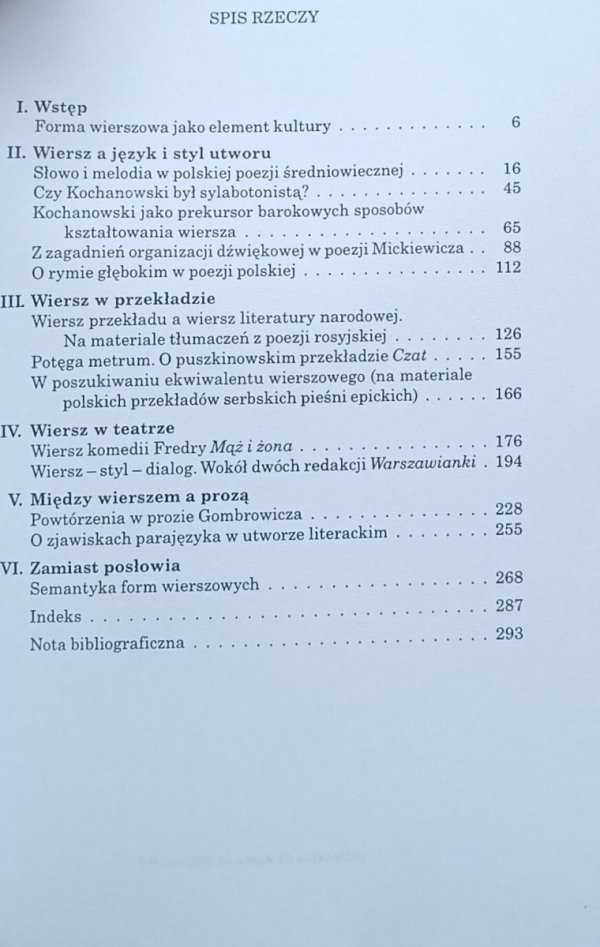 Lucylla Pszczołowska • Wiersz – styl – poetyka - spis treści