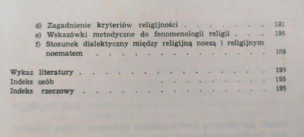 Richard Schaeffler Filozofia religii - spis treści