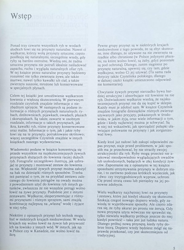 Dick Sternberg Łowienie na przynęty żywe - fragment
