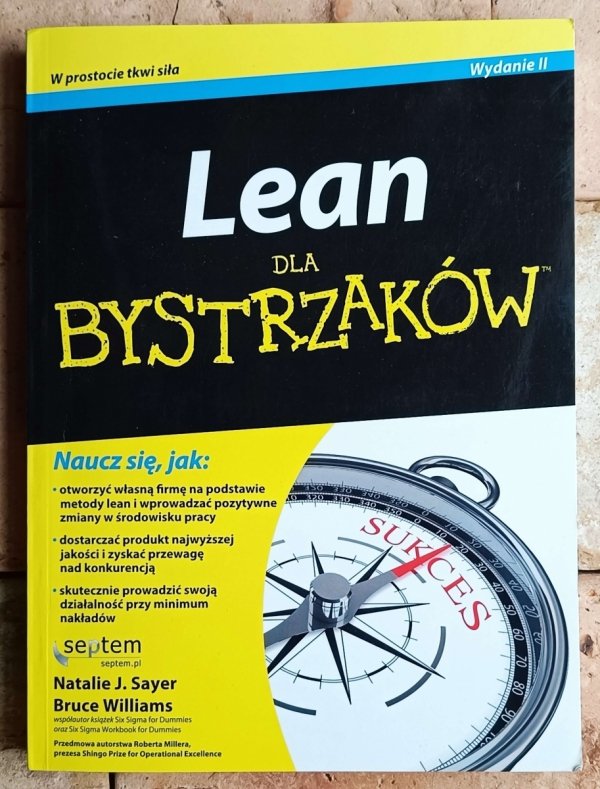 Natalie Sayer, Bruce Williams - Lean dla bystrzaków - okładka