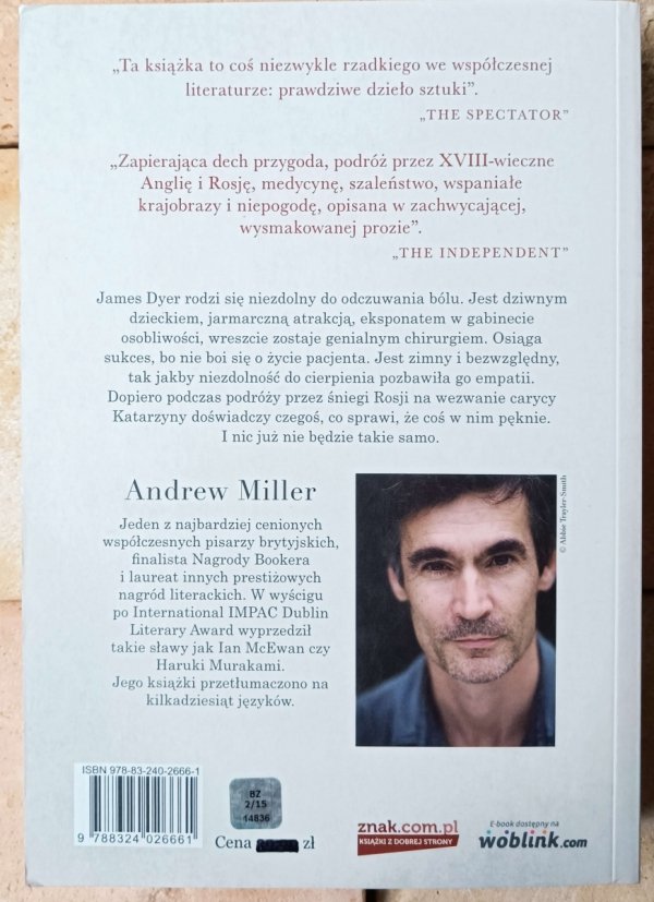 Andrew Miller • Przemyślny ból  - okładka