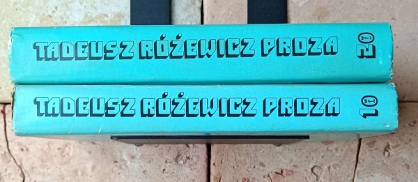 Tadeusz Różewicz - Proza | 2 tomy | komplet - okładka