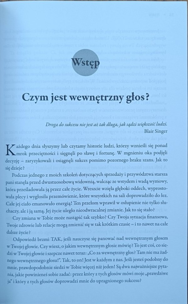 Blair Singer • Opanuj swój wewnętrzny głos fragment