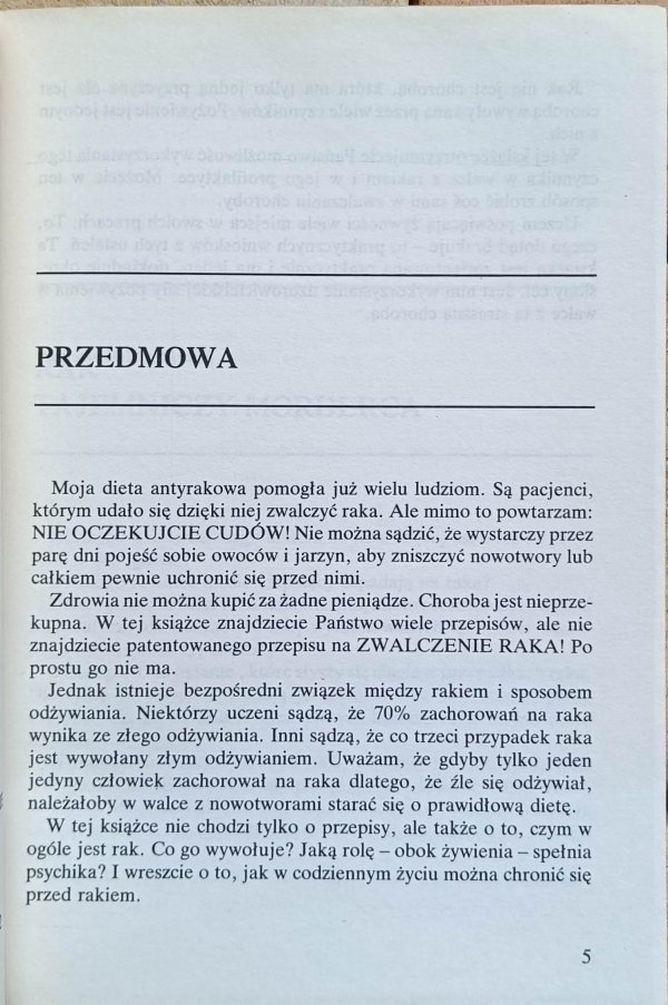 Hans-Jurgen Raabe - Dieta przeciw nowotworom | Recepta Kohnlechnera