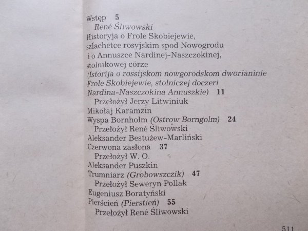 Antologia dawnej noweli rosyjskiej