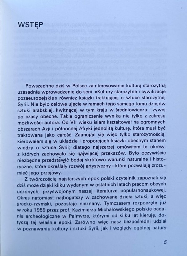 Michał Gawlikowski Sztuka Syrii - wtsep