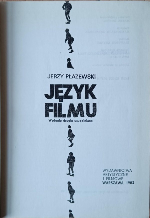 Jerzy Płażewski • Język filmu - strona tytułowa