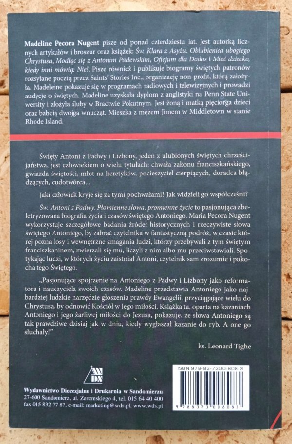 Madeline Pecora Nugent Św. Antoni z Padwy. Płomienne słowa, promienne życie - okładka