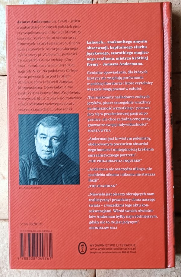 Janusz Anderman  Łańcuch czystych serc - okładka 