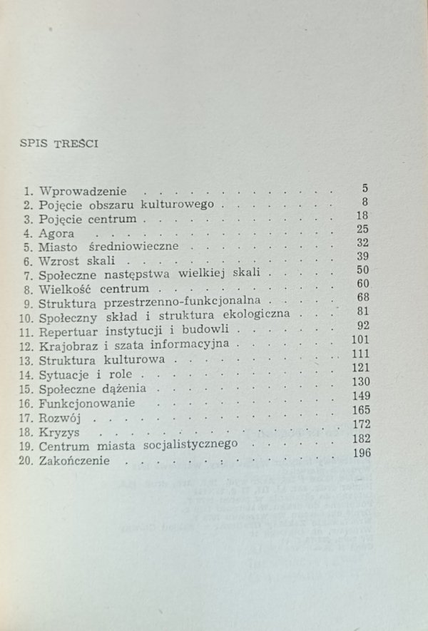 Aleksander Wallis - Informacja i gwar. O miejskim centrum - spis treści