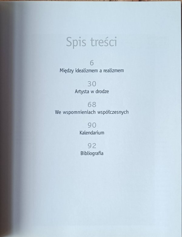 Piotr Kopszak Jan Stanisławski [Ludzie, czasy, dzieła] - spis treści