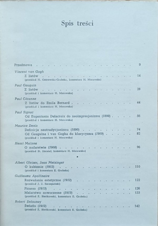 Elżbieta Grabska - Artyści o sztuce | Od van Gogha do Picassa