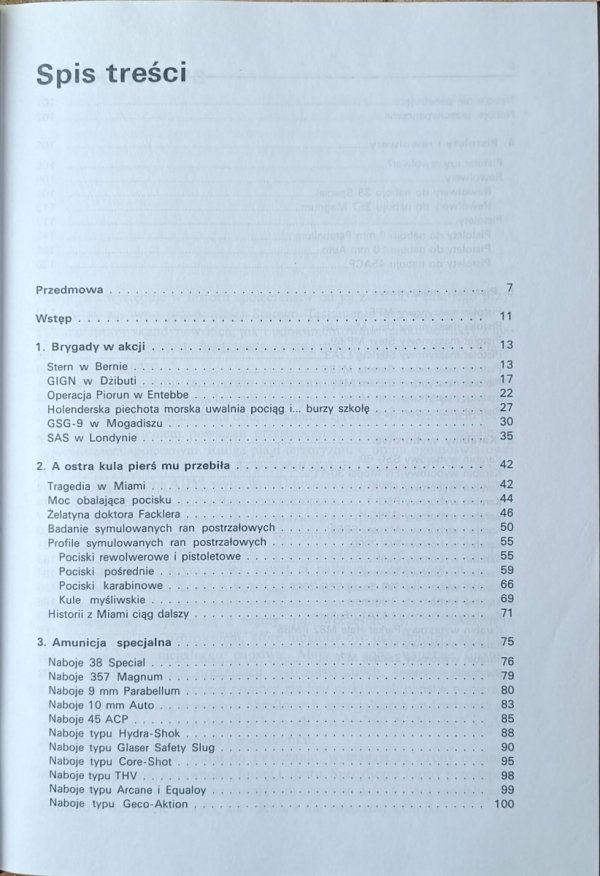 Stanisław Kochański • Brygady antyterrorystyczne. Operacje, uzbrojenie - spis treści