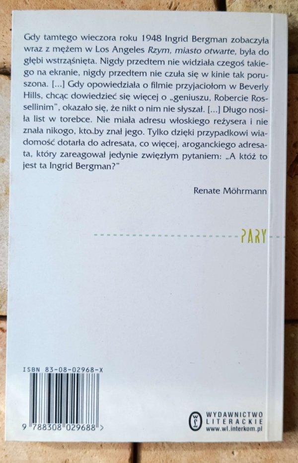 Renate Mohrmann  Ingrid Bergman i Roberto Rossellini - okładka
