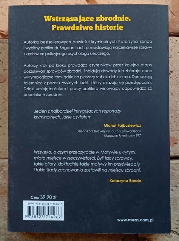 Katarzyna Bonda, Bogdan Lach - Motyw ukryty - okładkaLach • Motyw ukryty - okładka