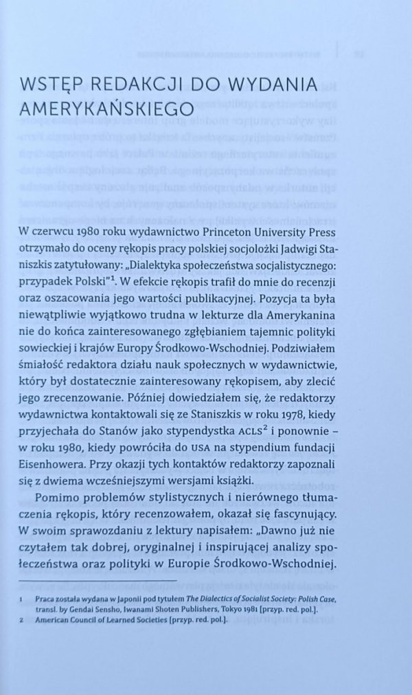 Jadwiga Staniszkis • Samoograniczająca się rewolucja
