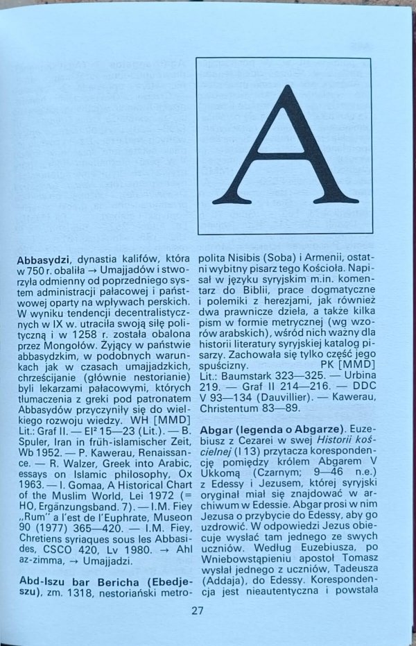 Julius Assfalg, Paul Krüger - Słownik chrześcijaństwa wschodniego
