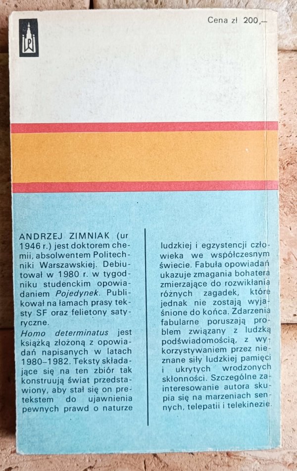 Andrzej Zimniak • Homo Determinatus [opowiadania]