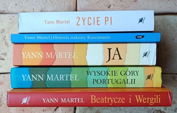 Yann Martel x5 • Życie Pi - Ja - Wysokie góry Portugalii i inne | komplet - okładka