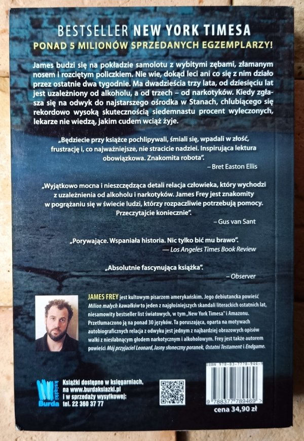 James Frey • Milion małych kawałków - okładka