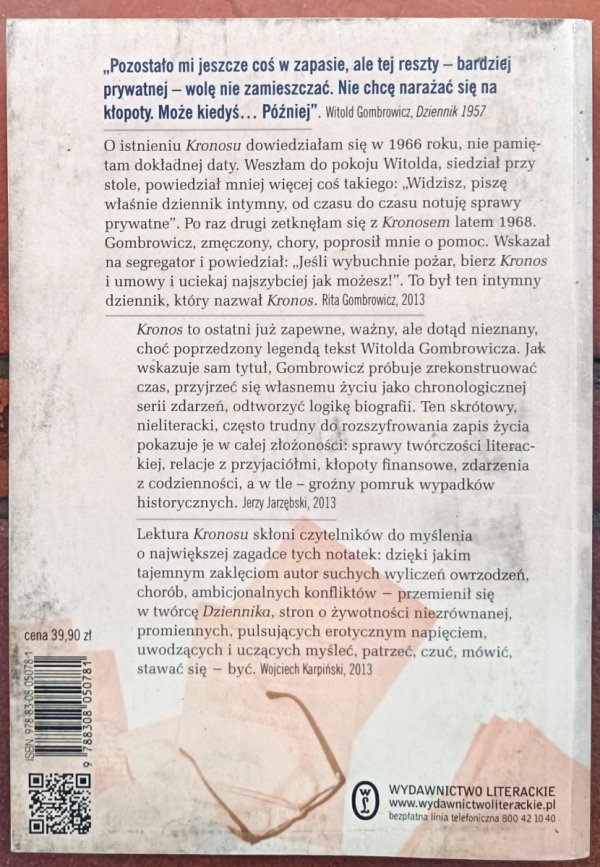 Witold Gombrowicz • Kronos