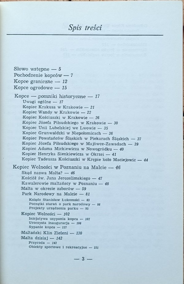 Stefan Anioła • Kopiec Wolności w Poznaniu - spis treści