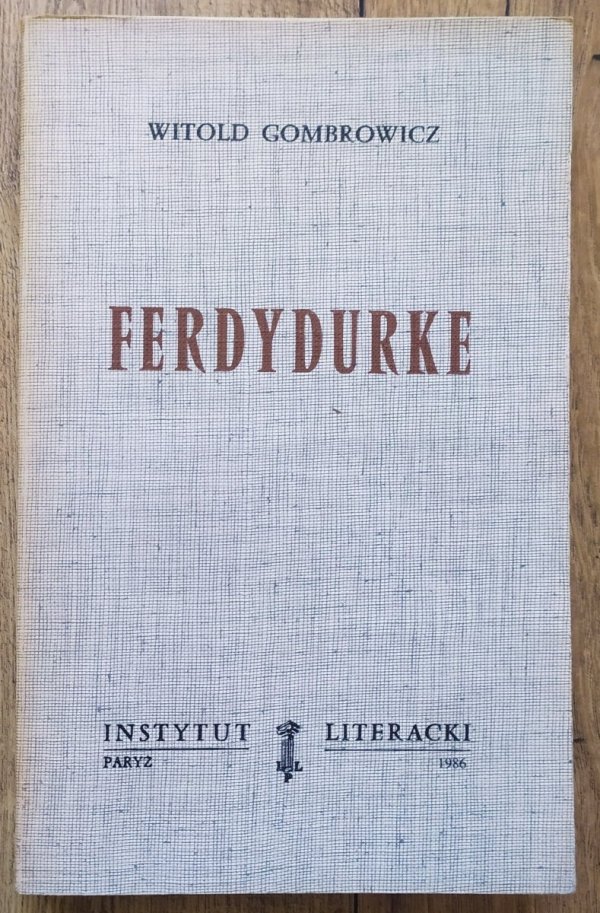 Witold Gombrowicz Ferdydurke - okładka