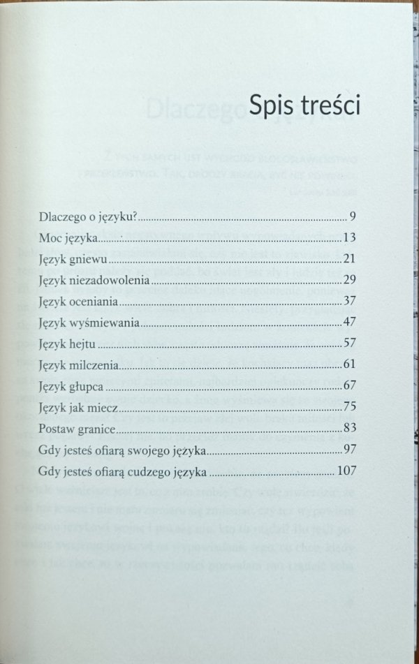 Irena Wilkosz • Ofiara języka. Nie rań siebie i innych